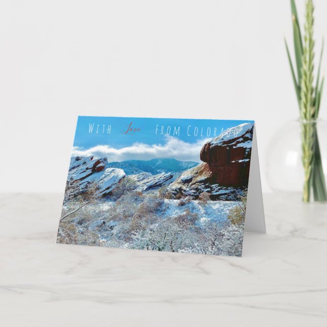 Colorado-hälsningskort Helgkort (Framsida)