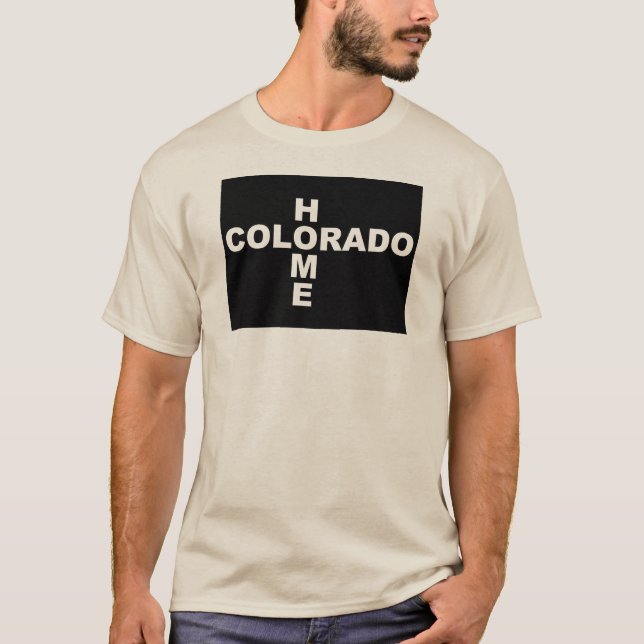 Colorado Hemifrån Från Stat T-Shirt Tees (Framsida)