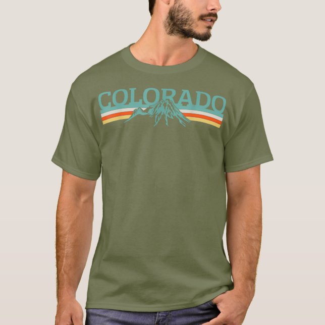 Colorado Hiking Camping T Shirt (Framsida)