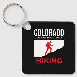 Colorado Hiking – The Centennial State USA Nyckelring