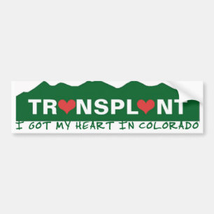 Colorado hjärtatransplantat bildekal