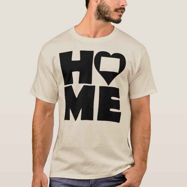 Colorado Home Heart State Tees T-Shirt (Framsida)