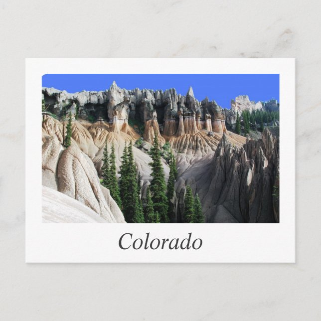 colorado hoodoos vykort (Framsida)