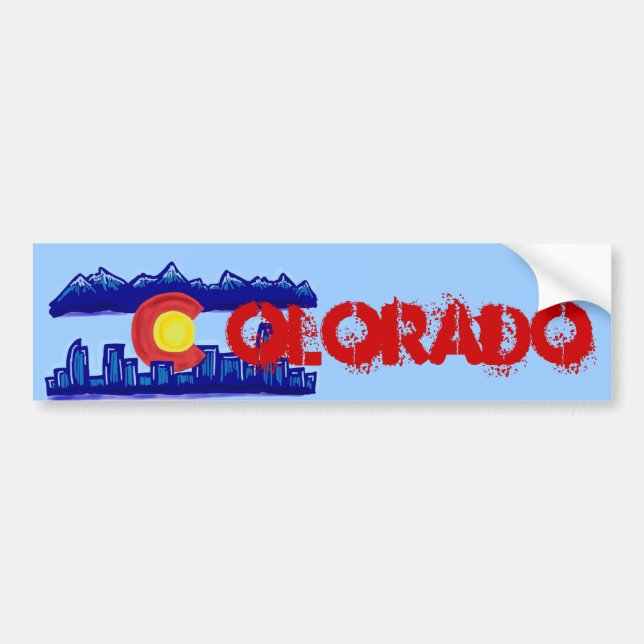 Colorado horisontbildekal bildekal (Framsidan)