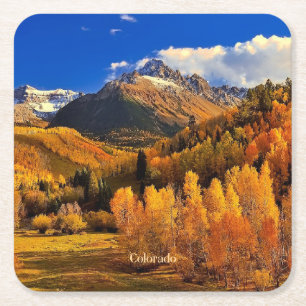 Colorado höst underlägg papper kvadrat