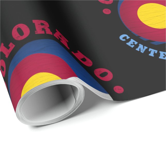 COLORADO-HUNDRAÅRSJUBILEUMSFLAGGA FÖR DELSTATEN PRESENTPAPPER (Rullad Hörn)