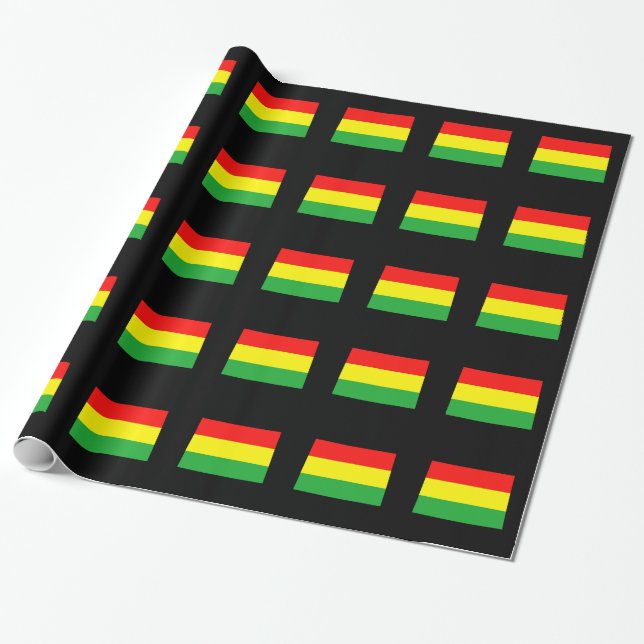 Colorado i Rastafarian färger Presentpapper (Utrullad)