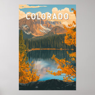 Colorado Illustrativ Resa Konst Vintage Poster