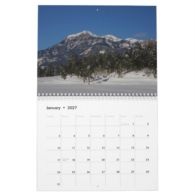 Colorado kalenderPagosa land 2012 - 2013 Kalender (Jan 2027)
