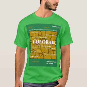 Colorado karta design T-Shirt