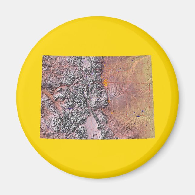 Colorado Karta Magnet (Framsidan)
