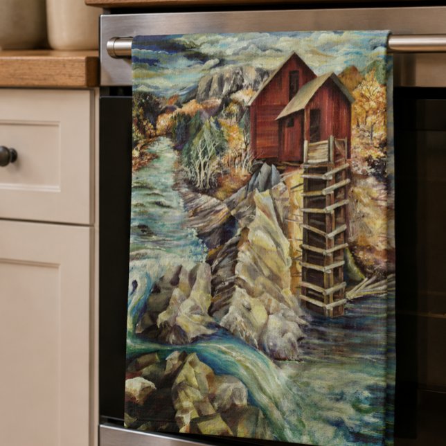 Colorado Klippiga bergen Flod Crystal Mill Kökshandduk (Skapare uppladdad)