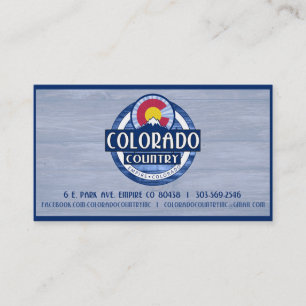 Colorado Land biz-kort Visitkort