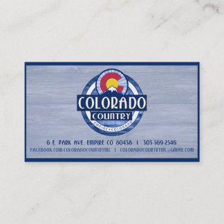 Colorado Land biz-kort Visitkort