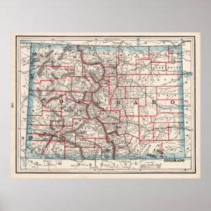 Colorado länkarta (1893) poster