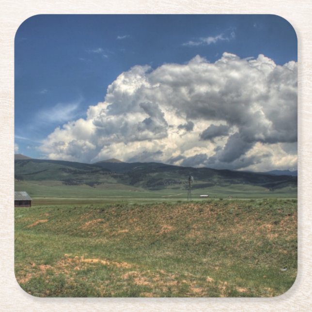 Colorado lantgård underlägg papper kvadrat (Framsidan)