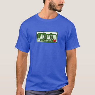 Colorado License Plate LAKEWOOD T Shirt