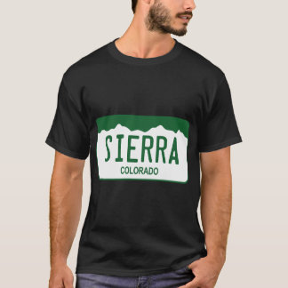Colorado License Plate - Sierra T Shirt