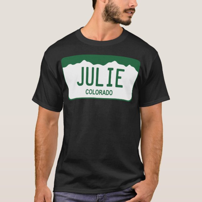 Colorado License Plate - T Shirt (Framsida)