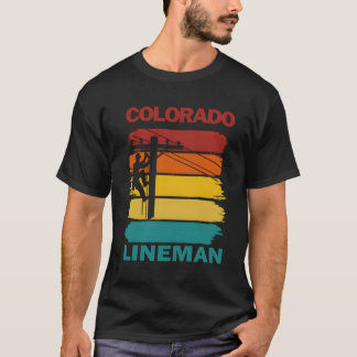 Colorado Line Electrician Electrician T Shirt