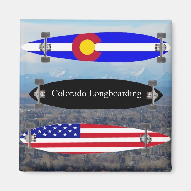 Colorado Longboarding Magnet (Framsidan)