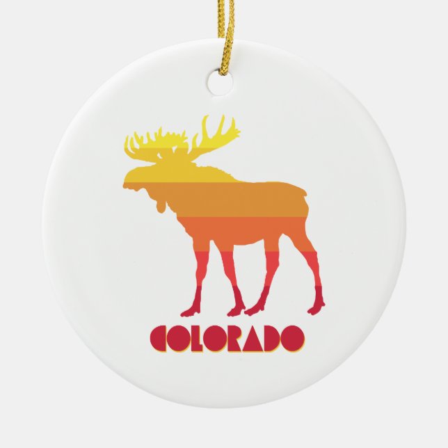 Colorado Moose Julgransprydnad Keramik (Framsidan)