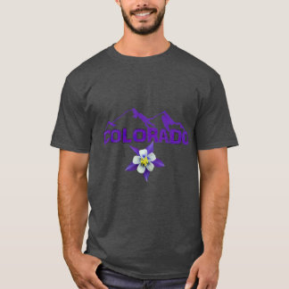 Colorado Mounsilhouette Columbine State T Shirt
