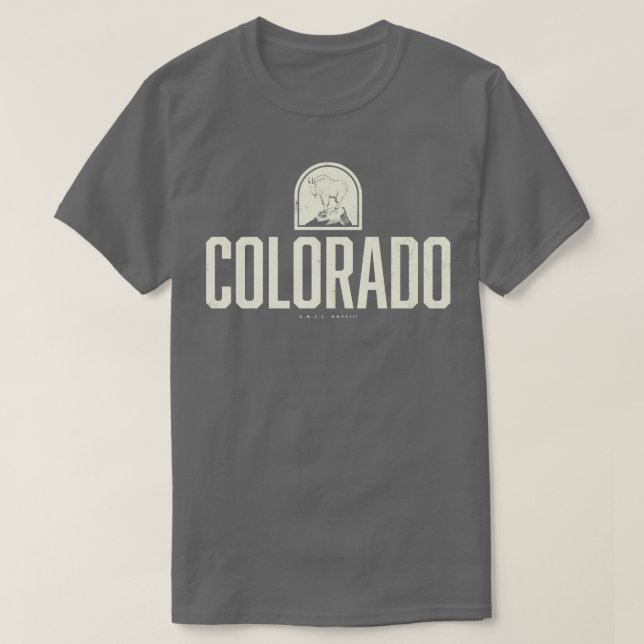 Colorado Mountain Goat Tan T Shirt (Design framsida)