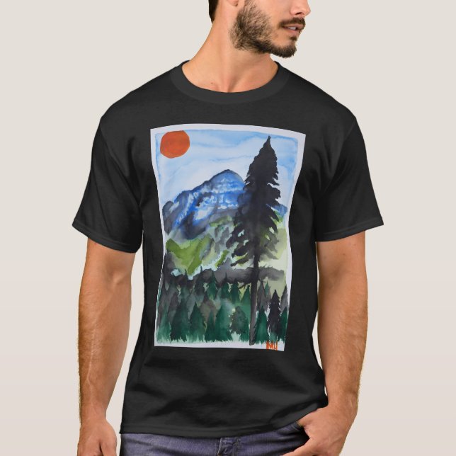 Colorado Mountain Scene T Shirt (Framsida)