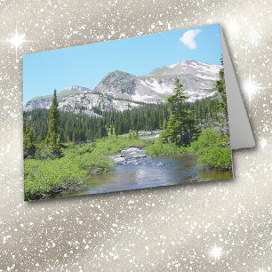Colorado Mountain Stream Beauty Greeting Card Kort