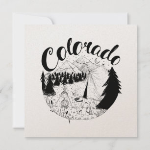 Colorado Mountain Travel Bläck Teckning