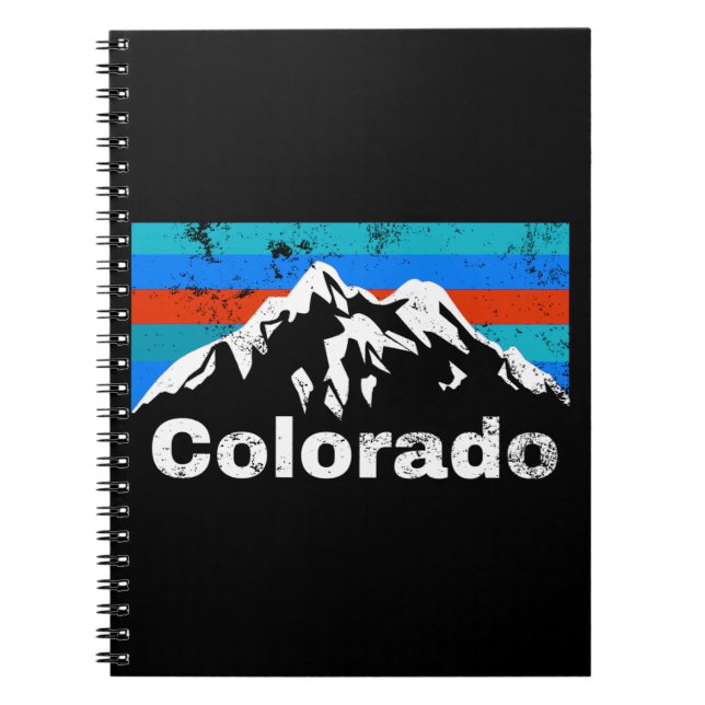 Colorado Mountains Anteckningsbok (Framsidan)