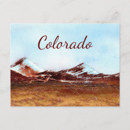 Colorado Mountains i färg Vykort