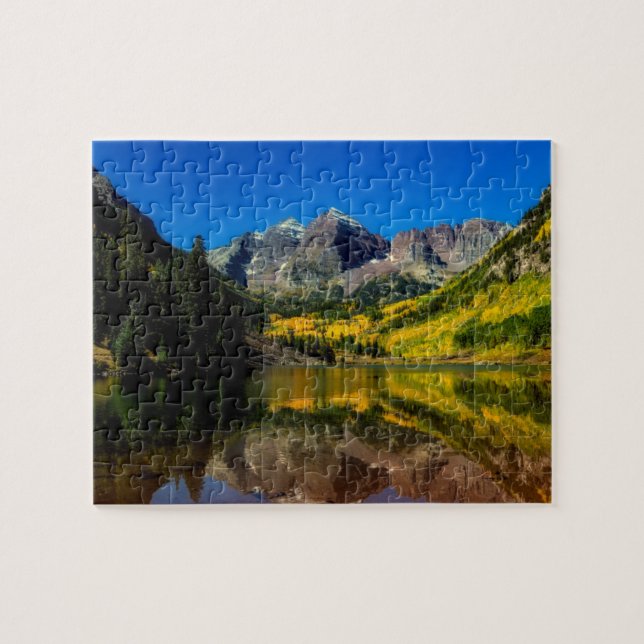 COLORADO MOUNTAINS LANDSCAPE JIGSAW PUZZLE PUSSEL (Horisontell)