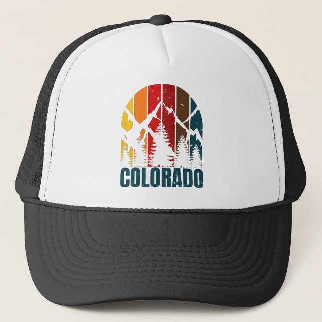 Colorado Mountains Retro Keps (Framsida)