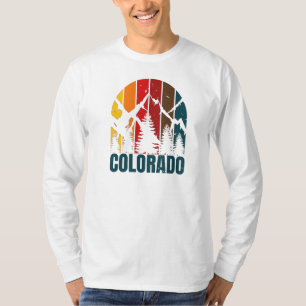 Colorado Mountains Retro T Shirt