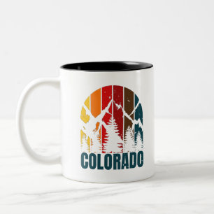 Colorado Mountains Retro Två-Tonad Mugg