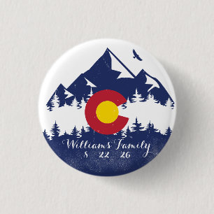 Colorado Mountains Vintage Co Flagga Souvenirs Knapp