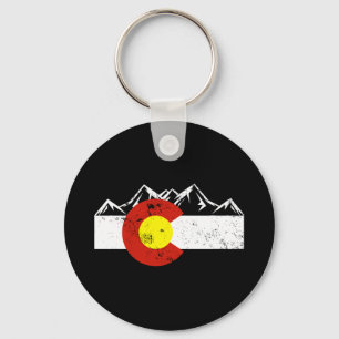 Colorado Mountains Vintage Nyckelring