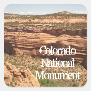 Colorado National Monument-dekal Fyrkantigt Klistermärke