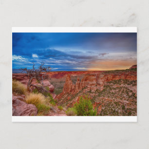 Colorado National Monument Evening Storms Vykort