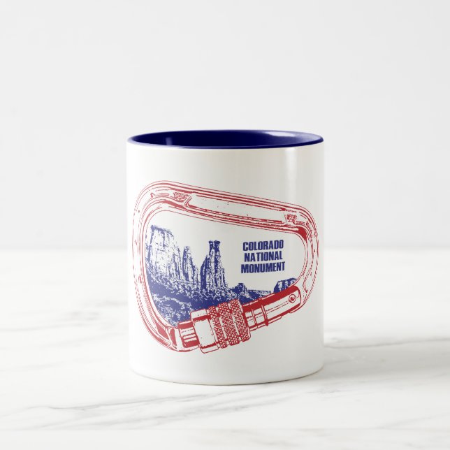 Colorado National Monument klätterbar Carabiner Två-Tonad Mugg (Center)