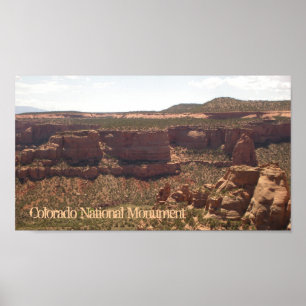 Colorado National Monument-scenen poster