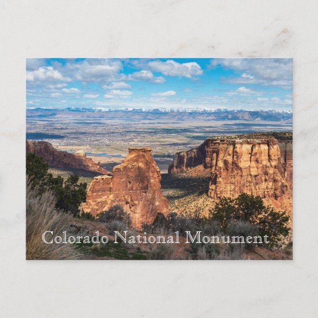 Colorado National Monument Travel Postcard Vykort (Framsida)