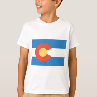 Colorado Officiell Statlig flagga Tee Shirt