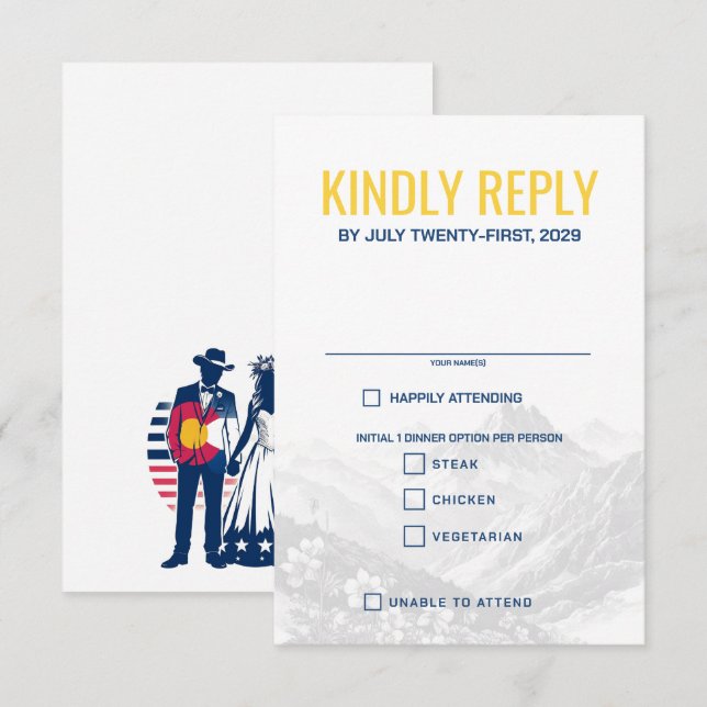 Colorado para food Choices OSA Kort (Fram/baksida)