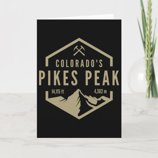 Colorado Pikes Peak  Kort (Framsida)