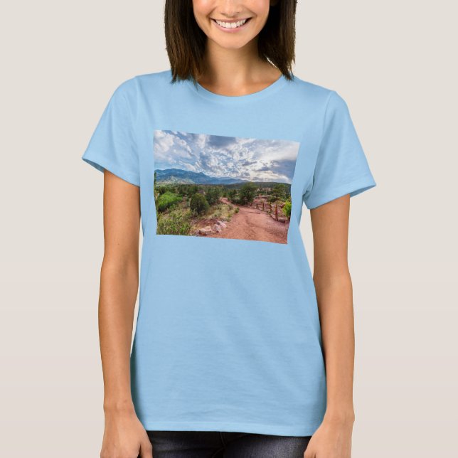 Colorado Pikes Peak Kvällshike T-Shirt (Framsida)