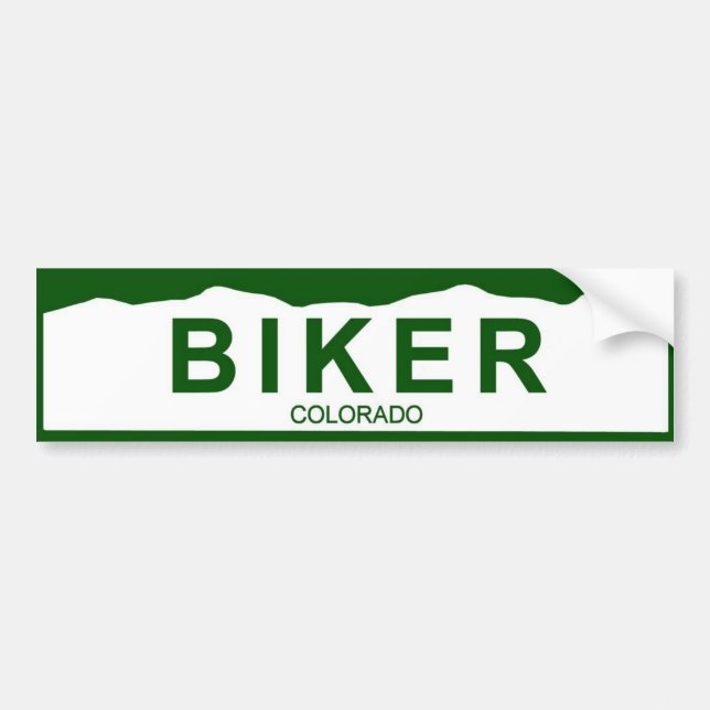 colorado pläterar nytt - BIKER Bildekal (Framsidan)
