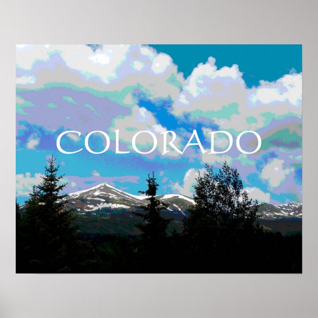 Colorado poster naturområden i bergsområden (Framsidan)